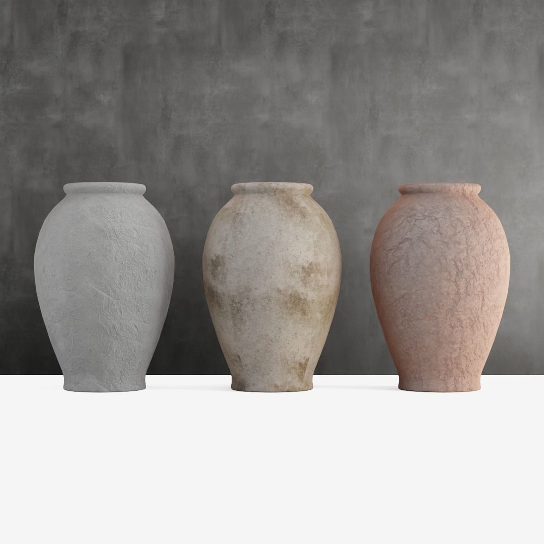 Decorative Vase 3D Model – Low Poly Game Ready, FBX - View 4