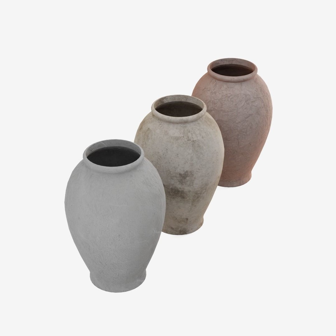 Decorative Vase 3D Model – Low Poly Game Ready, FBX - View 7