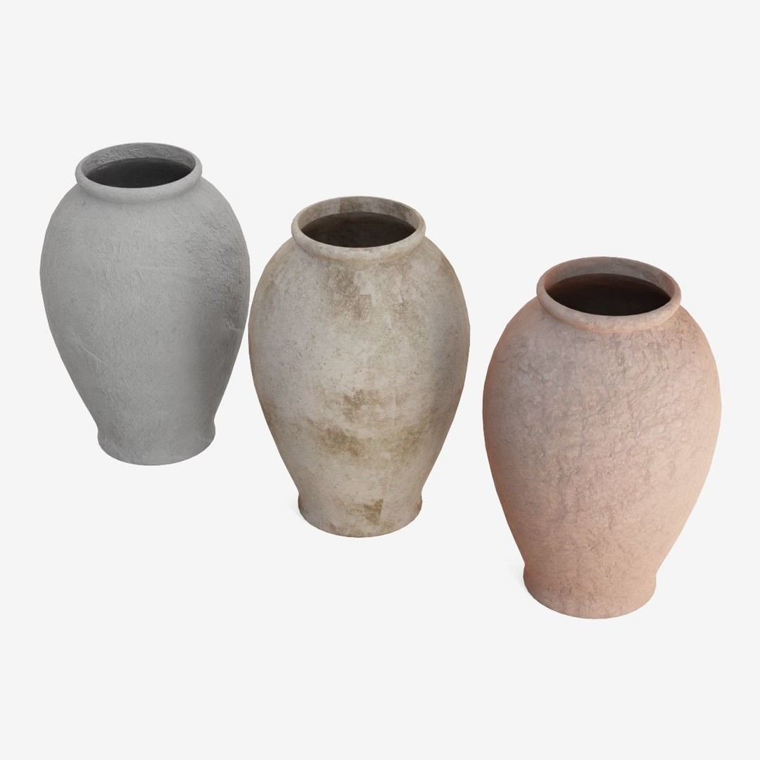 Decorative Vase 3D Model – Low Poly Game Ready, FBX - View 8