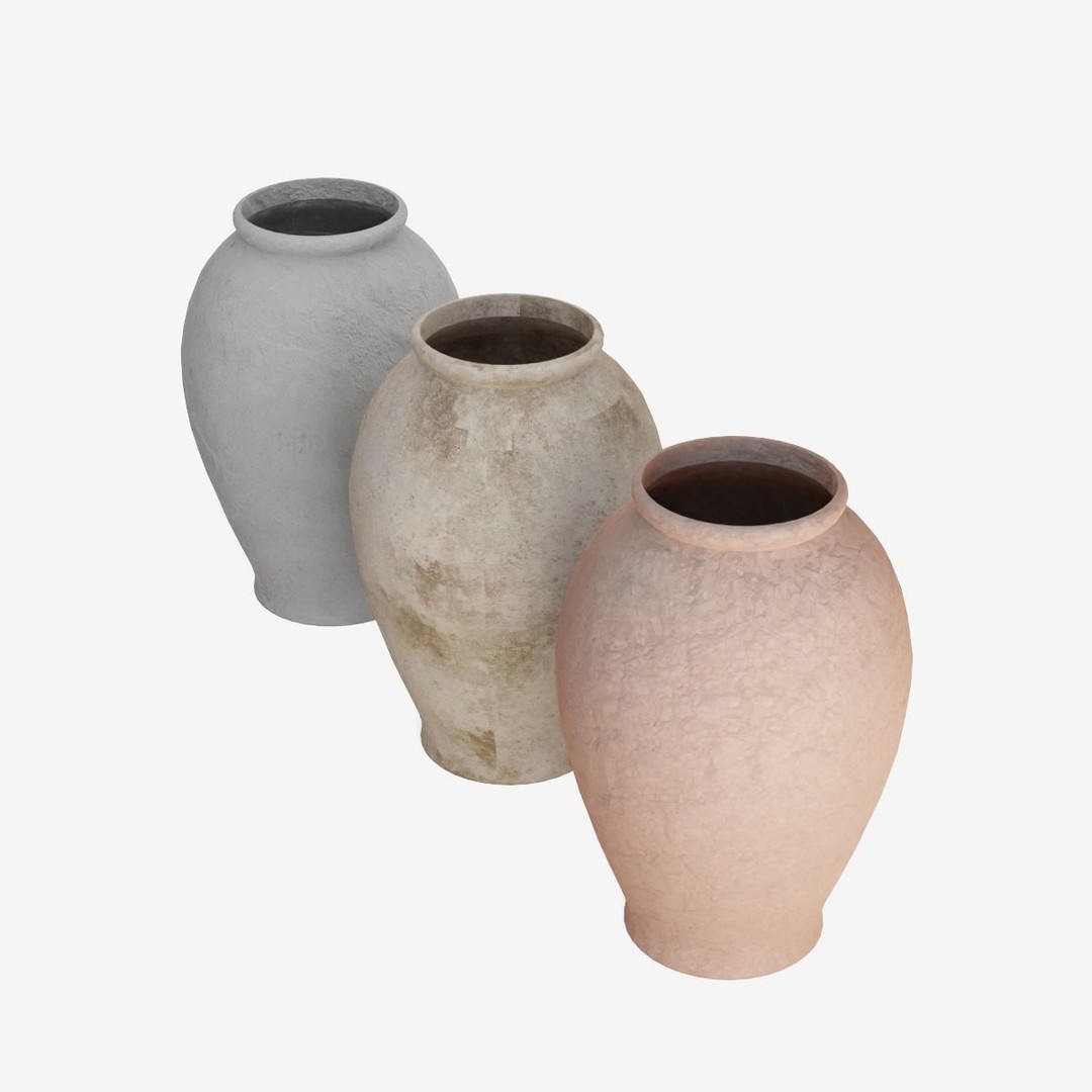 Decorative Vase 3D Model – Low Poly Game Ready, FBX - View 9