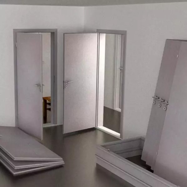 Openable Door 3D Model – Animated Low Poly Asset for Blender, FBX - View 2