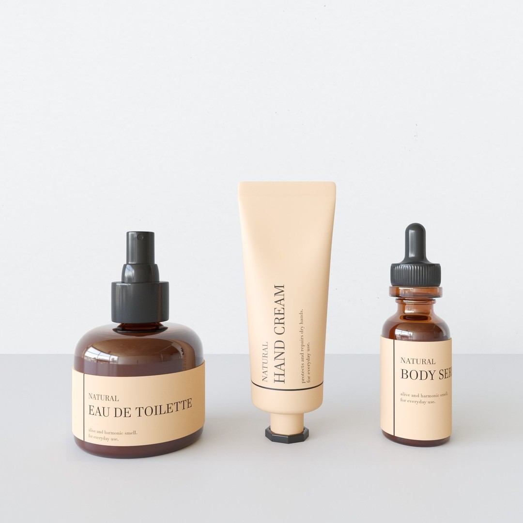 Bodycare Cosmetic Set 3D Model – Realistic PBR Asset, FBX - View 11