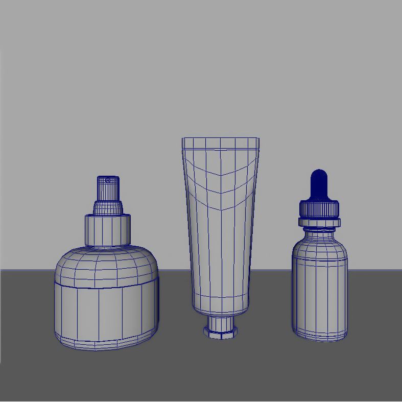 Bodycare Cosmetic Set 3D Model – Realistic PBR Asset, FBX - View 12