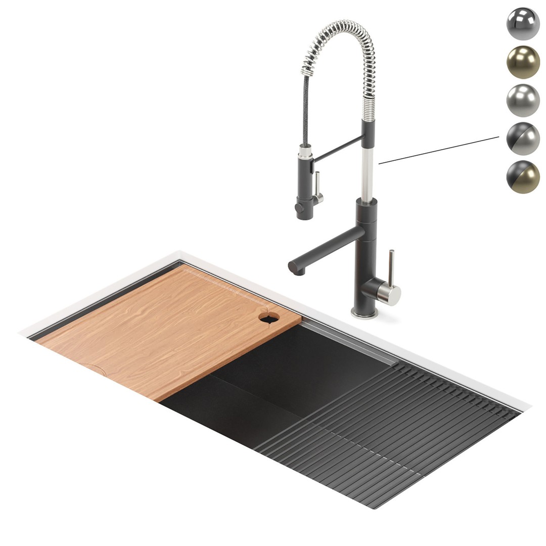 KRAUS Kitchen Sink 3D Model – Modern Design, PBR Textures, FBX - View 6