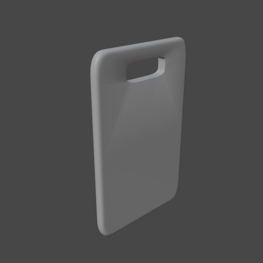 Cutting Board 3D Model – Low Poly Game Asset, PBR Textures, Blender - View 10