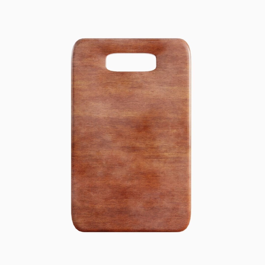Cutting Board 3D Model – Low Poly Game Asset, PBR Textures, Blender - View 3