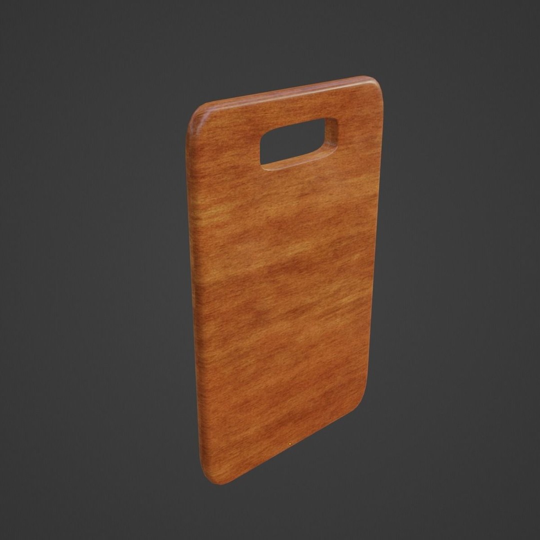 Cutting Board 3D Model – Low Poly Game Asset, PBR Textures, Blender - View 8
