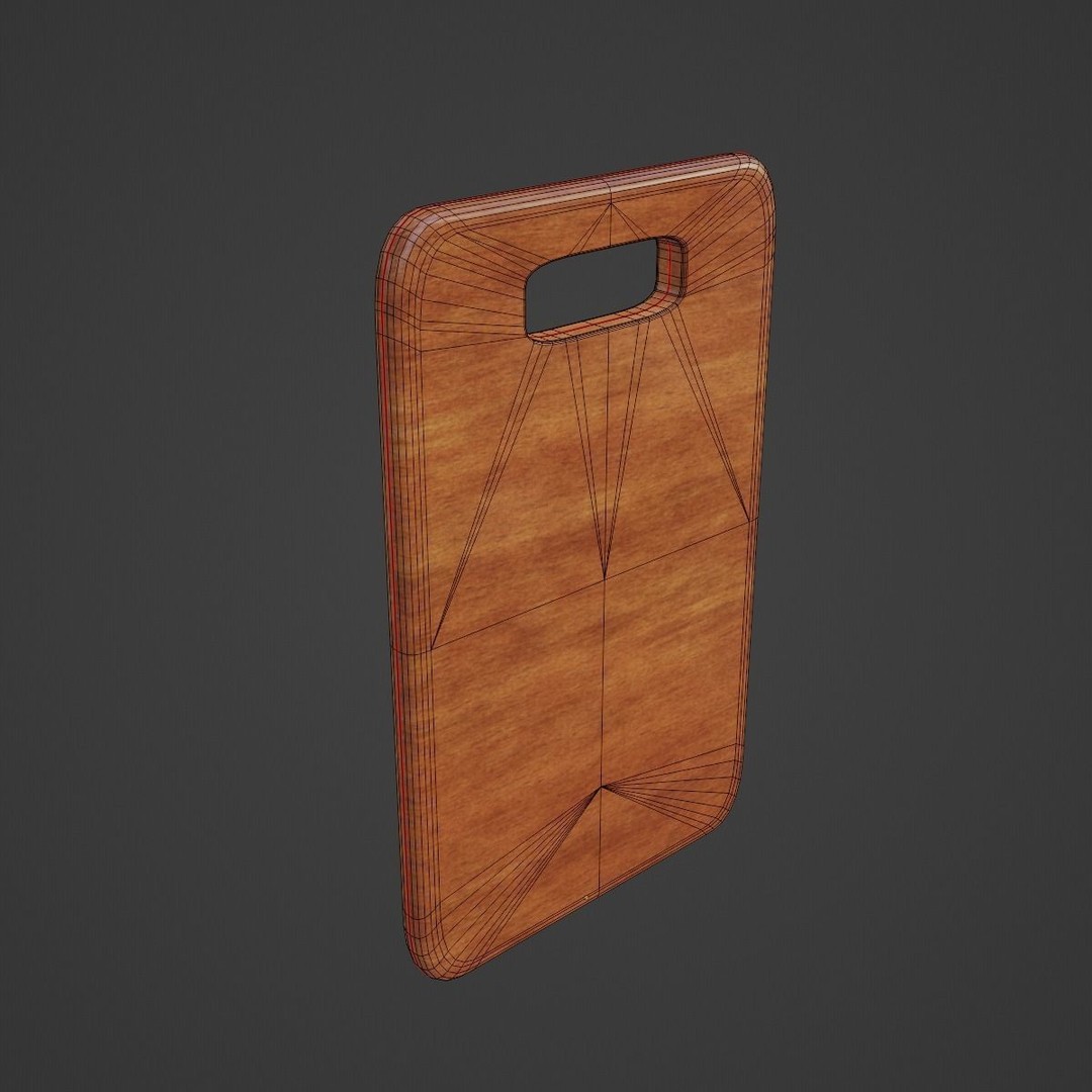 Cutting Board 3D Model – Low Poly Game Asset, PBR Textures, Blender - View 9