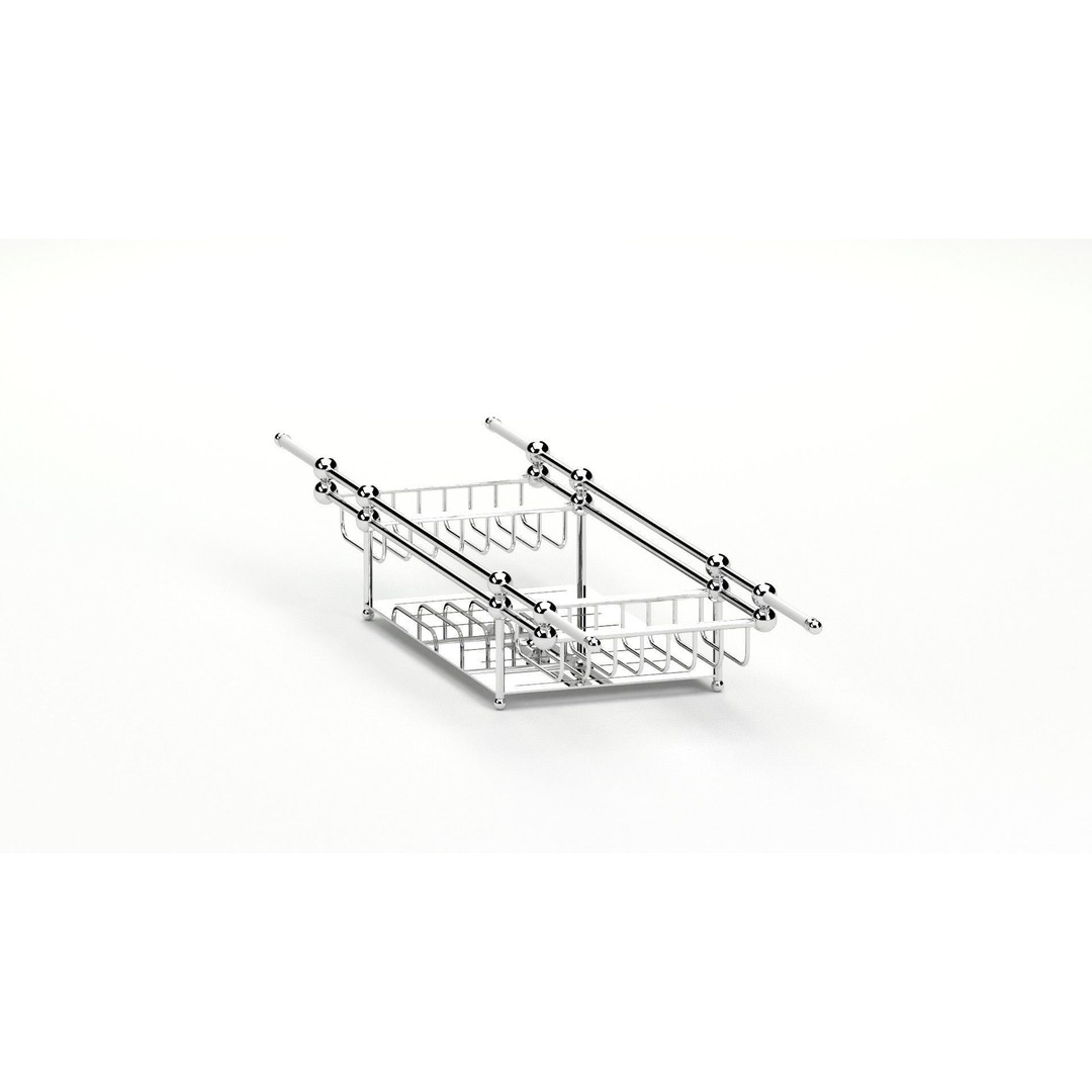 Decoration 26 Tub Rack 3D Model – Kitchen Furniture, FBX, PBR Materials - View 10