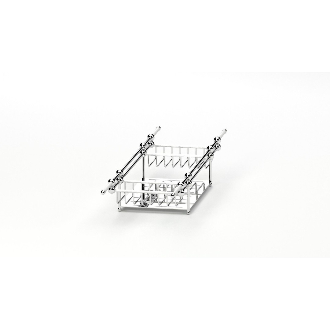 Decoration 26 Tub Rack 3D Model – Kitchen Furniture, FBX, PBR Materials - View 15