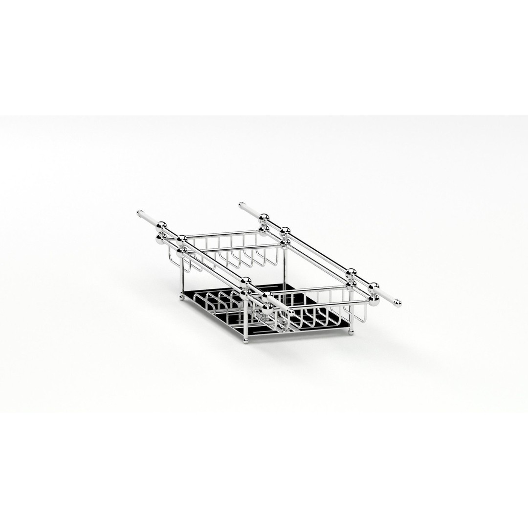 Decoration 26 Tub Rack 3D Model – Kitchen Furniture, FBX, PBR Materials - View 16