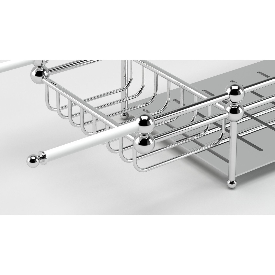Decoration 26 Tub Rack 3D Model – Kitchen Furniture, FBX, PBR Materials - View 3