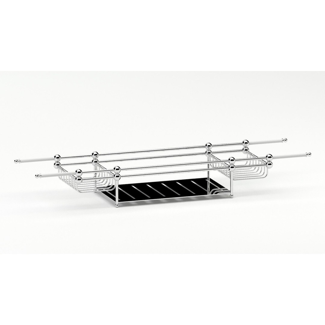 Decoration 26 Tub Rack 3D Model – Kitchen Furniture, FBX, PBR Materials - View 7