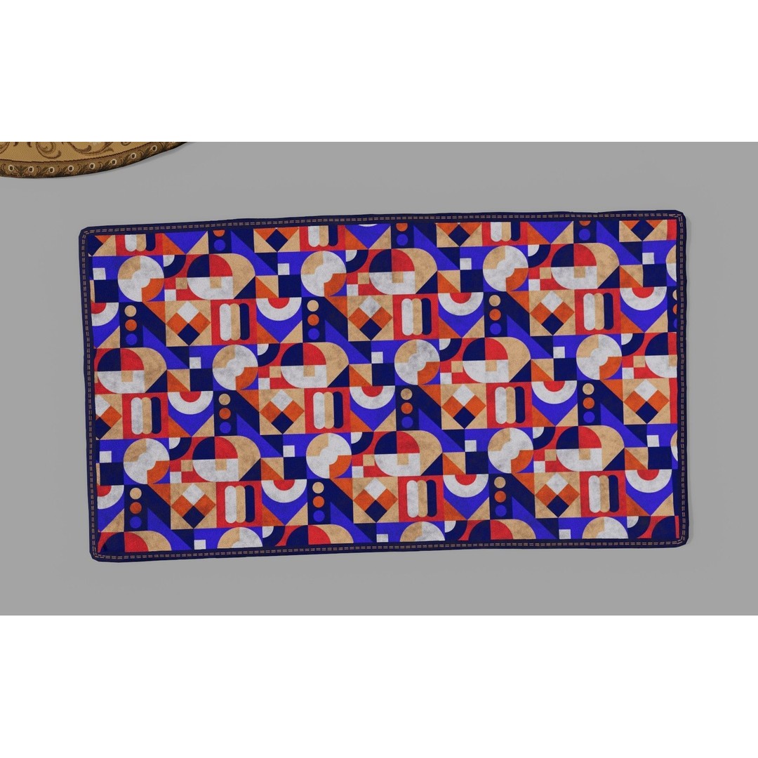 High Poly Floor Rugs 3D Model – Realistic Interior Decoration, OBJ, Blender - View 11