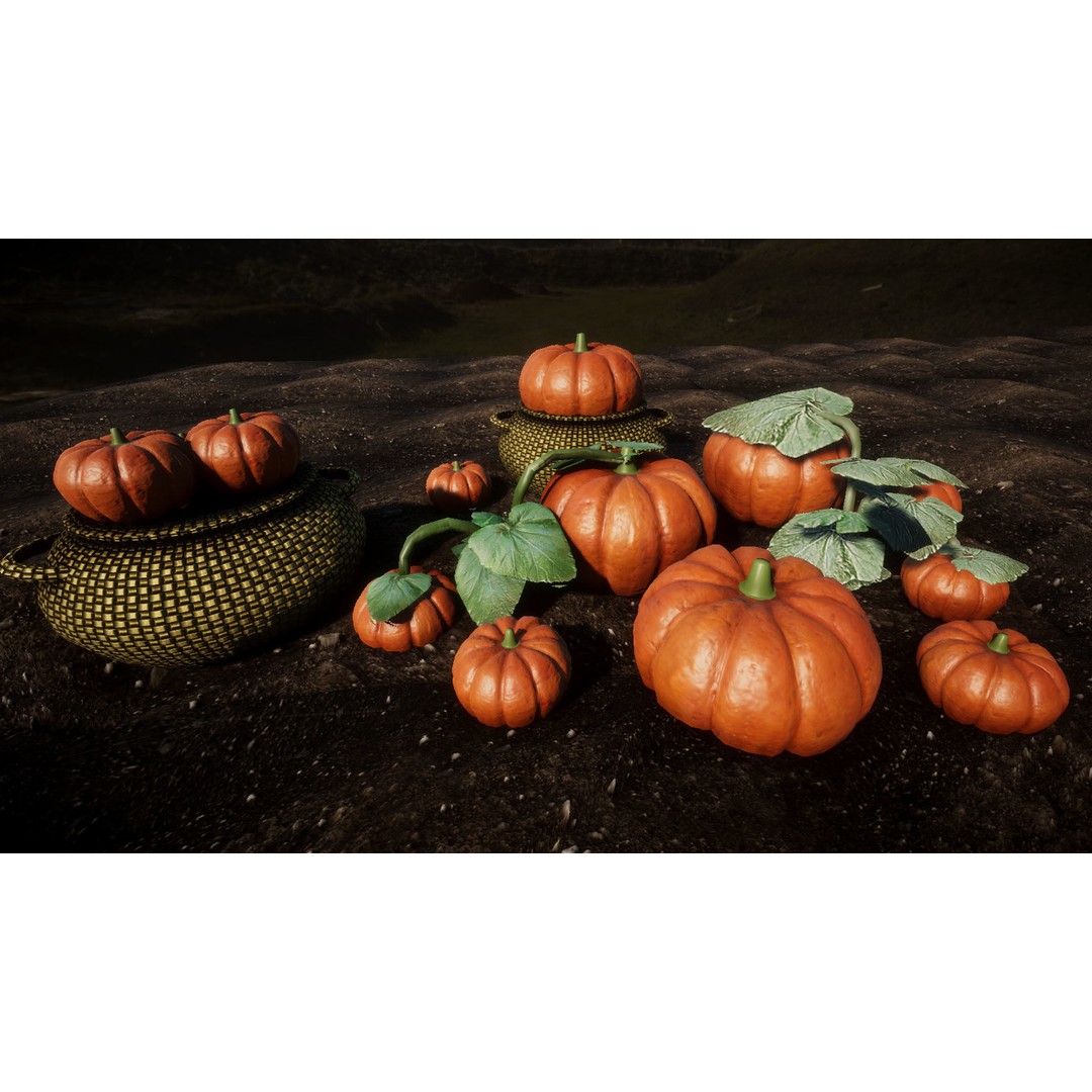Vegetable Plants 3D Model – Low Poly Game Asset, FBX, Unity Ready - View 4