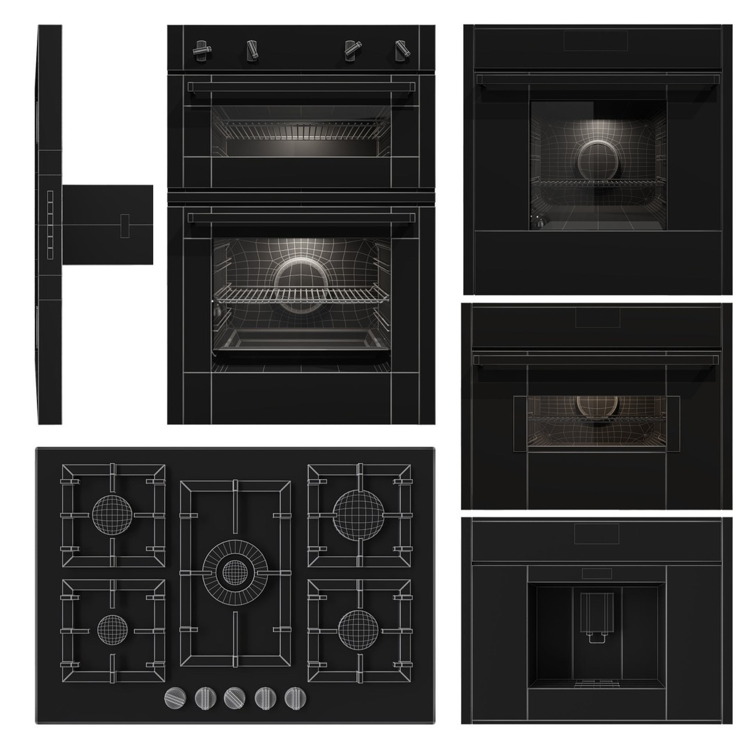Neff Appliances 3D Model – Modern Kitchen Collection, FBX, PBR