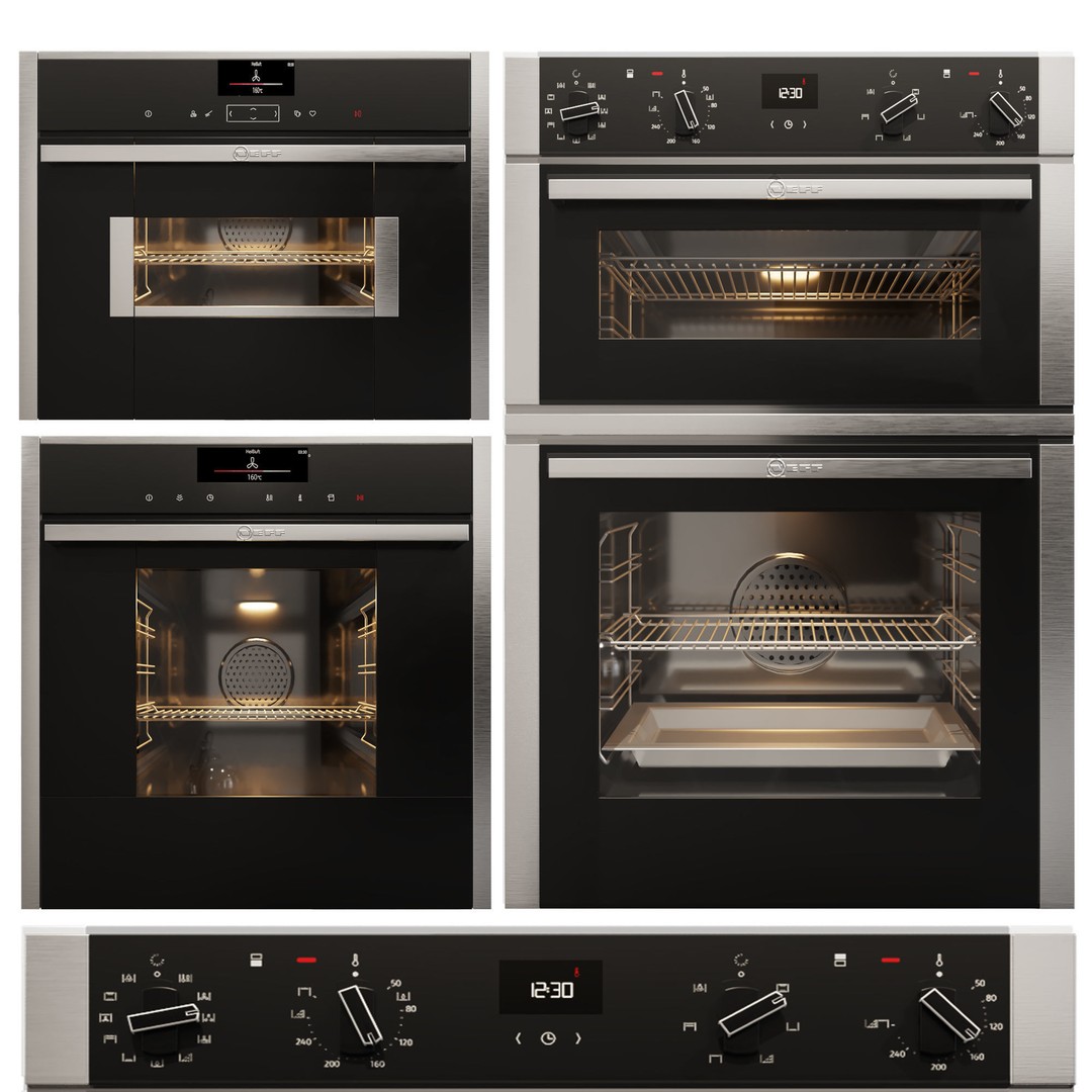 Neff Appliances 3D Model – Modern Kitchen Collection, FBX, PBR - View 3