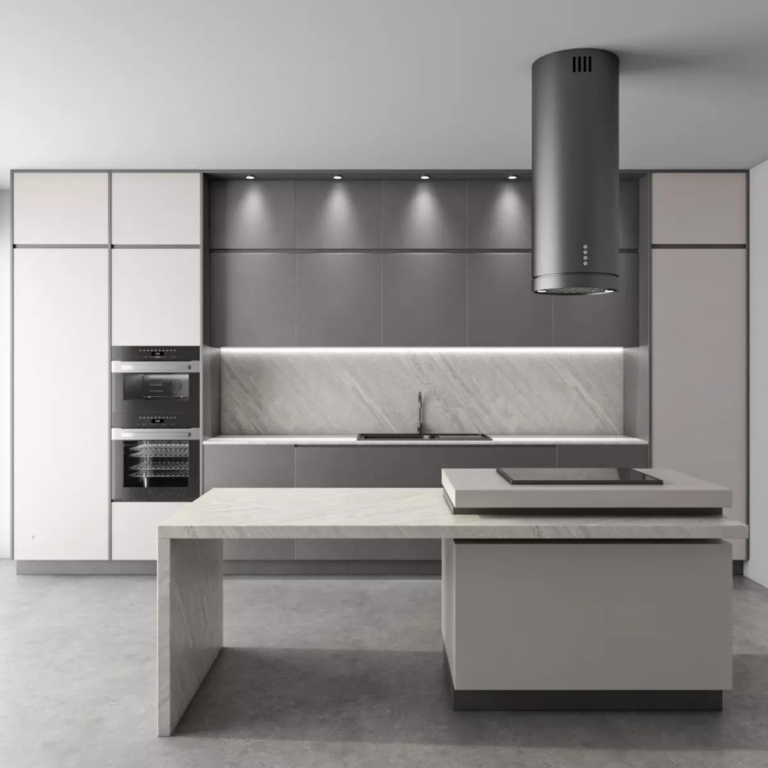 Modern Kitchen Set 3D Model – High Poly Interior Design, FBX, OBJ - View 2