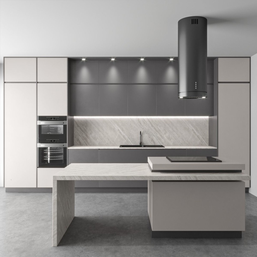 Modern Kitchen Set 3D Model – High Poly Interior Design, FBX, OBJ - View 5