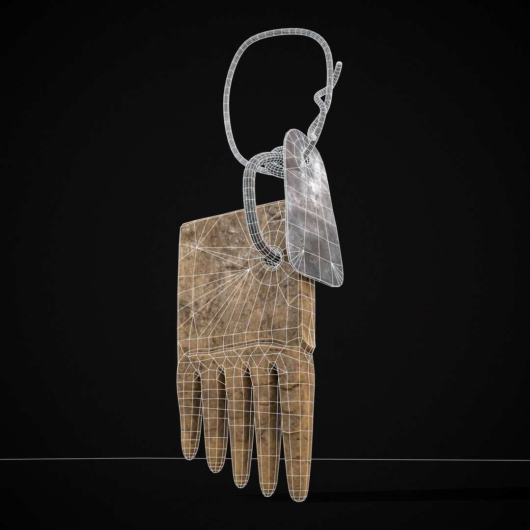 Viking Beard Comb 3D Model – Low Poly Game Asset, FBX & OBJ