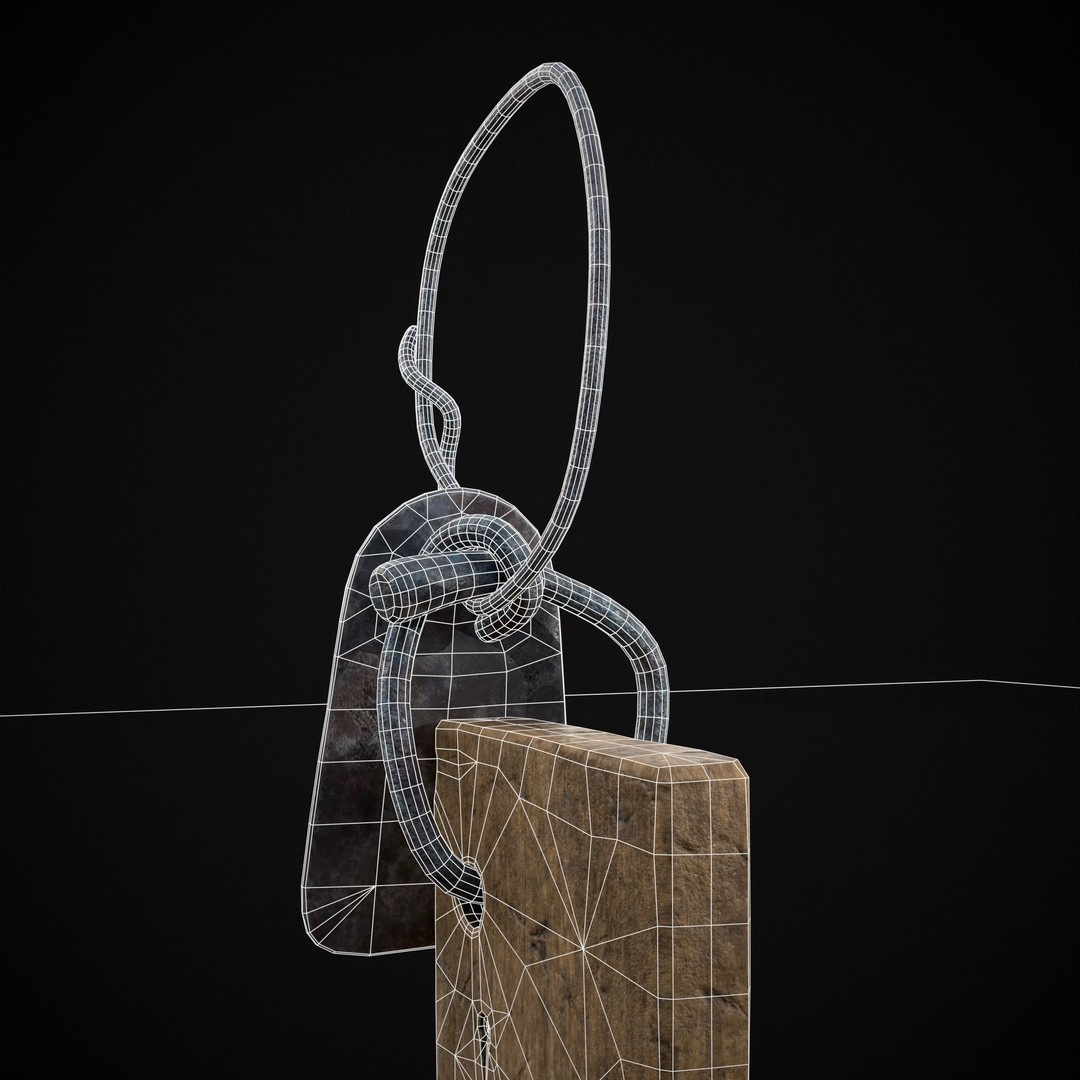 Viking Beard Comb 3D Model – Low Poly Game Asset, FBX & OBJ - View 11