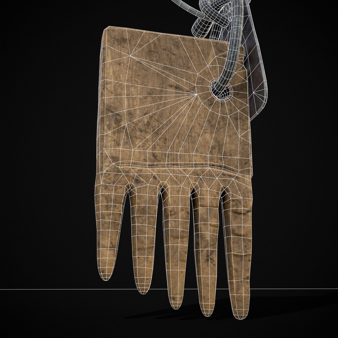 Viking Beard Comb 3D Model – Low Poly Game Asset, FBX & OBJ - View 15
