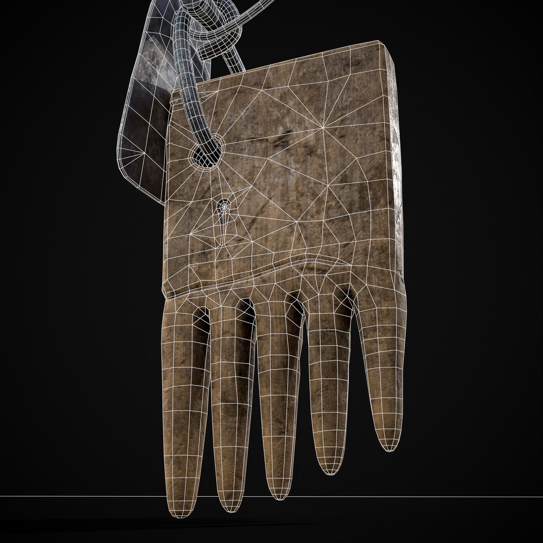 Viking Beard Comb 3D Model – Low Poly Game Asset, FBX & OBJ - View 17