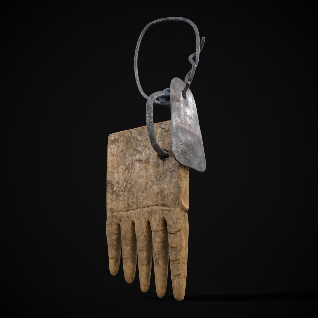 Viking Beard Comb 3D Model – Low Poly Game Asset, FBX & OBJ - View 20