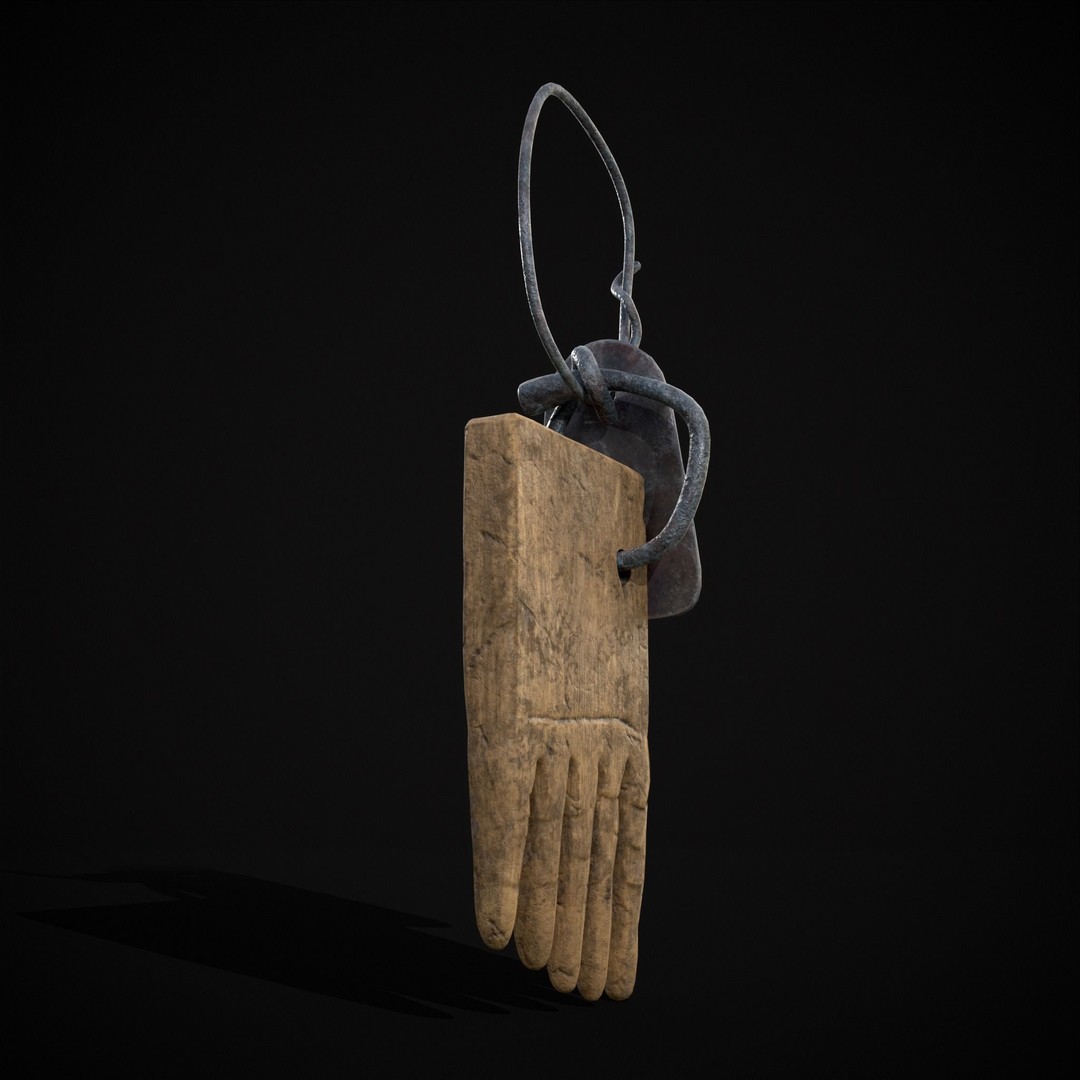 Viking Beard Comb 3D Model – Low Poly Game Asset, FBX & OBJ - View 6