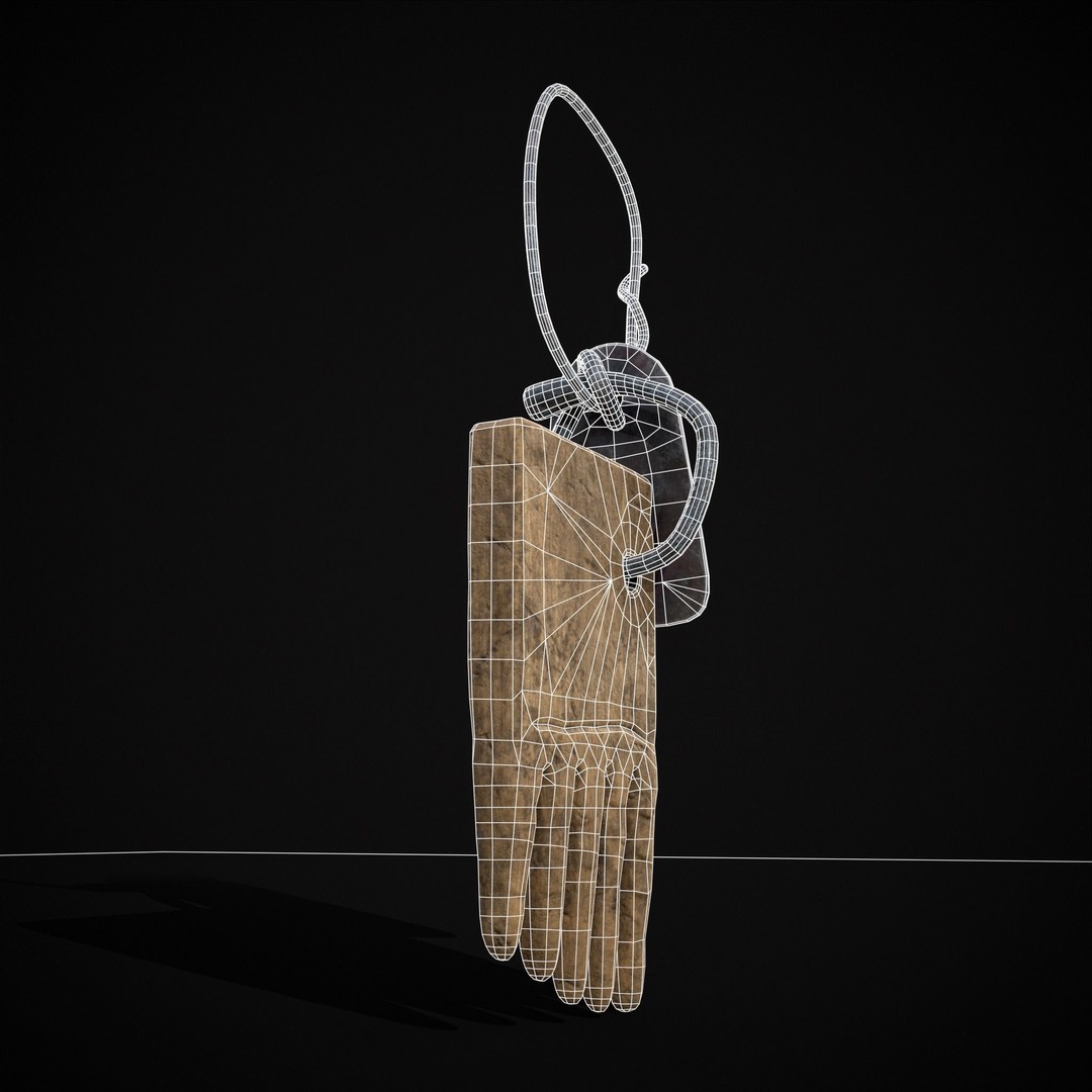 Viking Beard Comb 3D Model – Low Poly Game Asset, FBX & OBJ - View 7