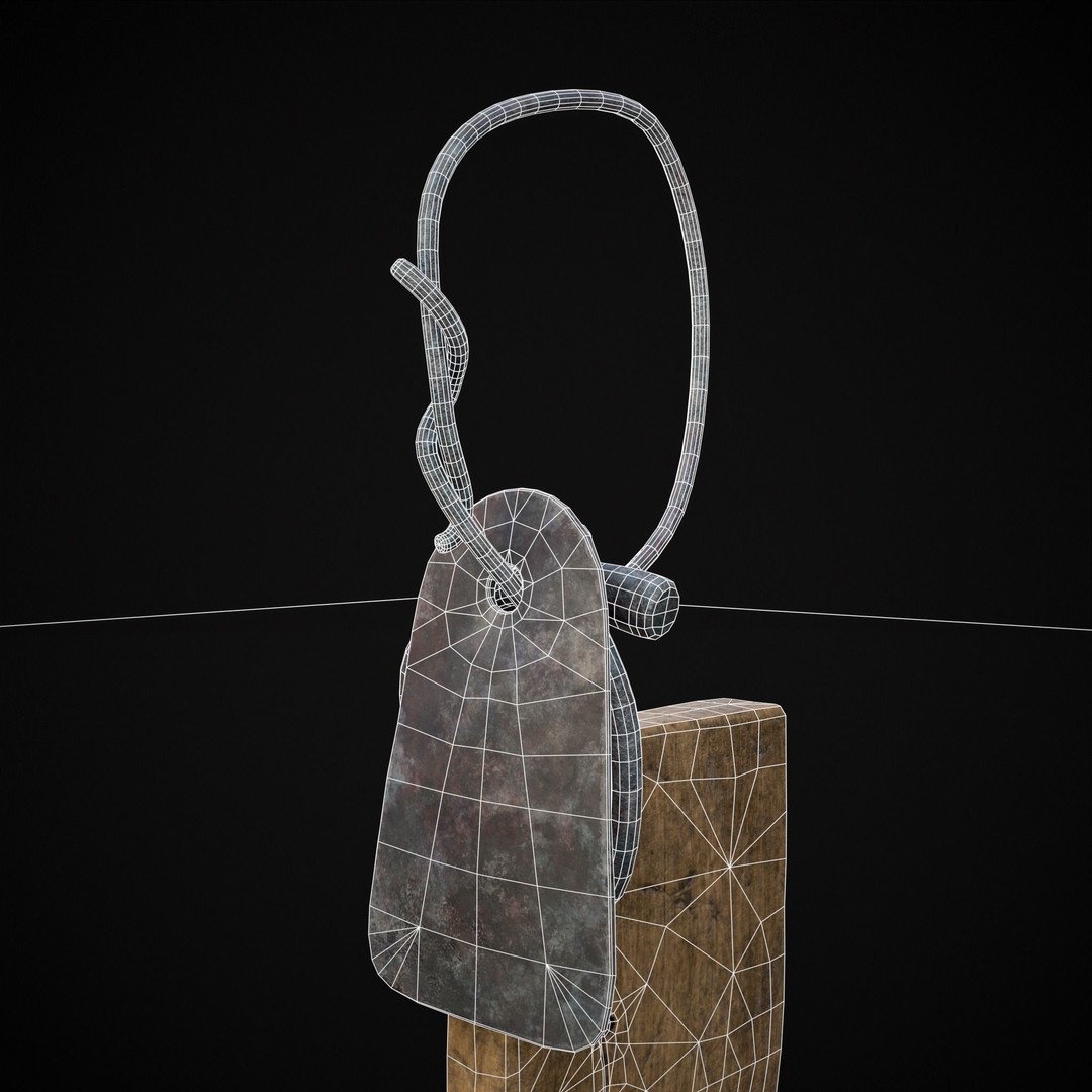 Viking Beard Comb 3D Model – Low Poly Game Asset, FBX & OBJ - View 9