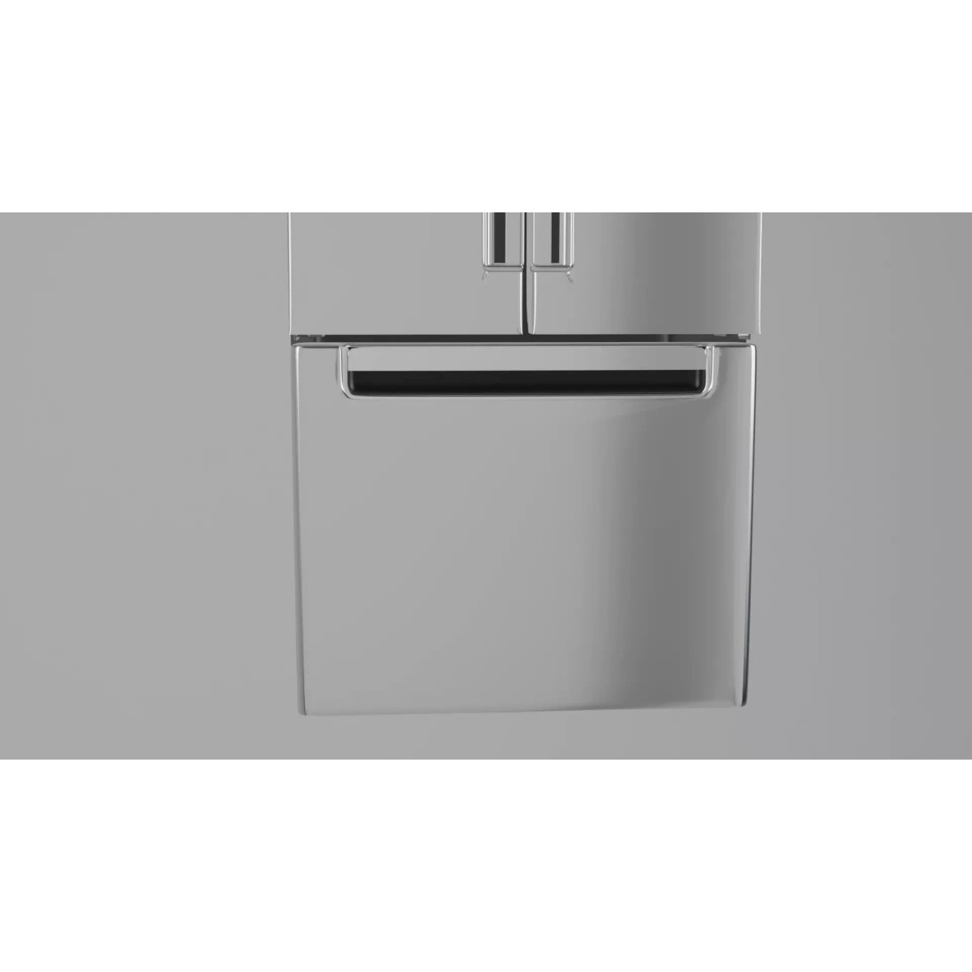 Double Door Refrigerator 3D Model – High Poly Kitchen Appliance, FBX - View 7