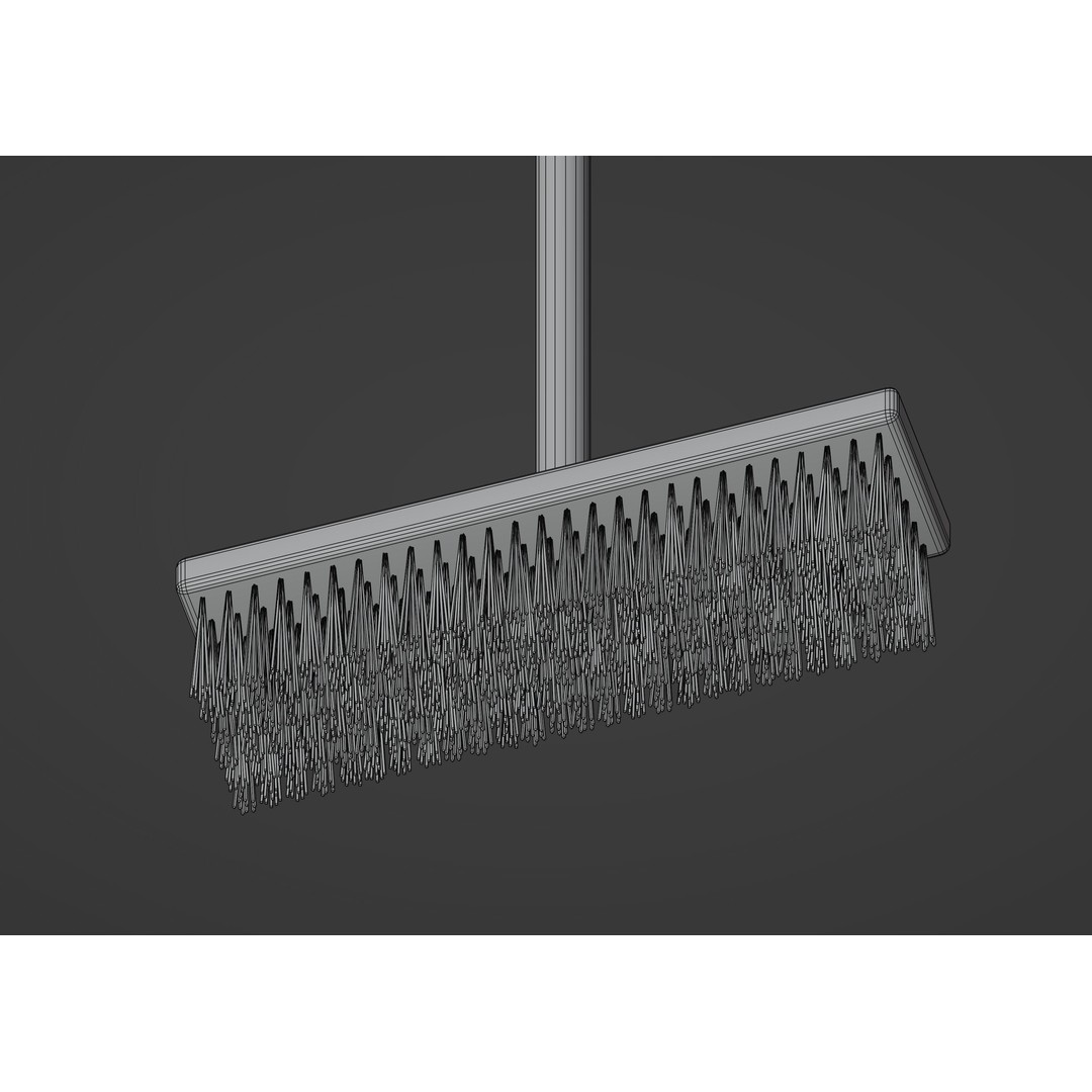 Outdoor Broom 3D Model – PBR Textured Game Asset, FBX, OBJ