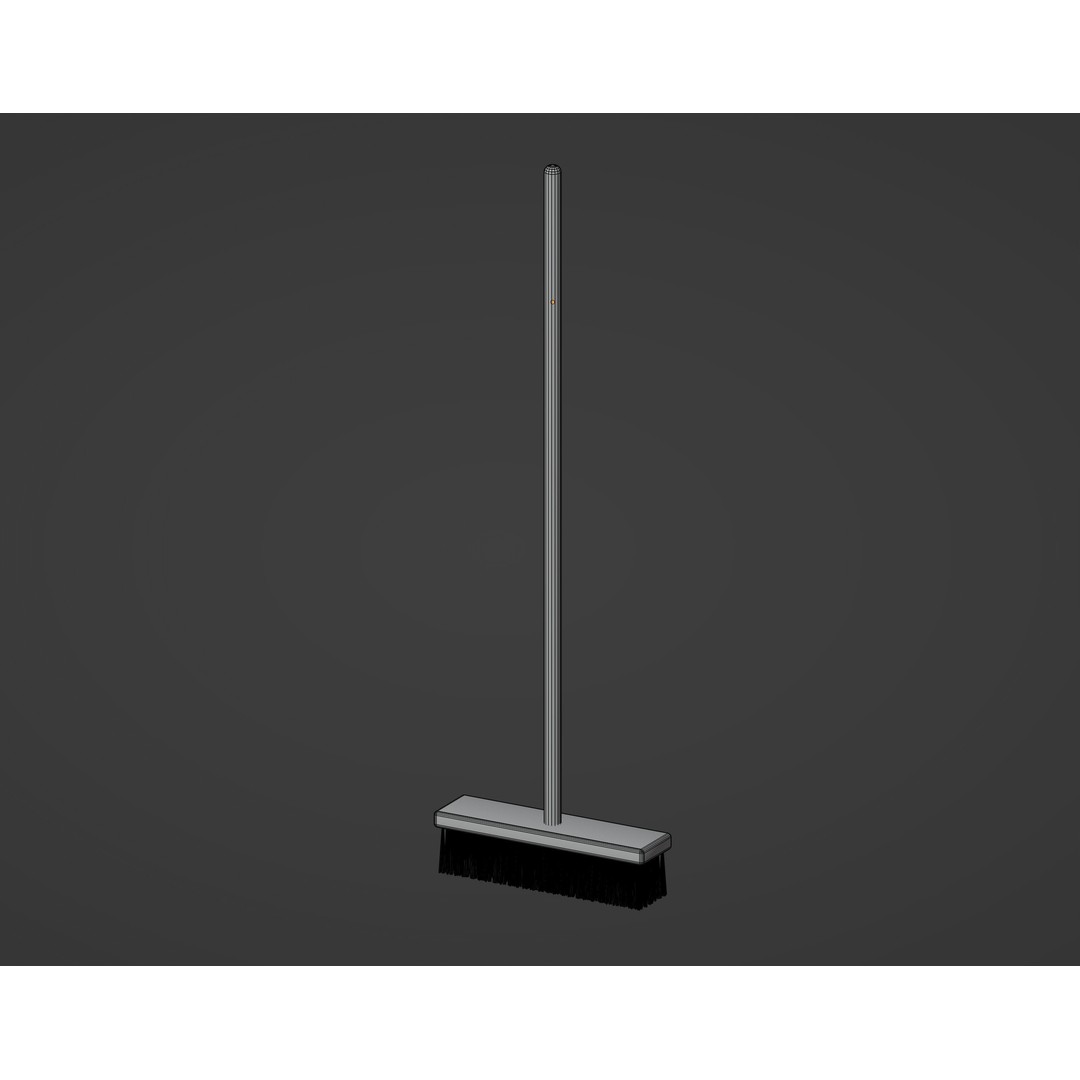 Outdoor Broom 3D Model – PBR Textured Game Asset, FBX, OBJ - View 13