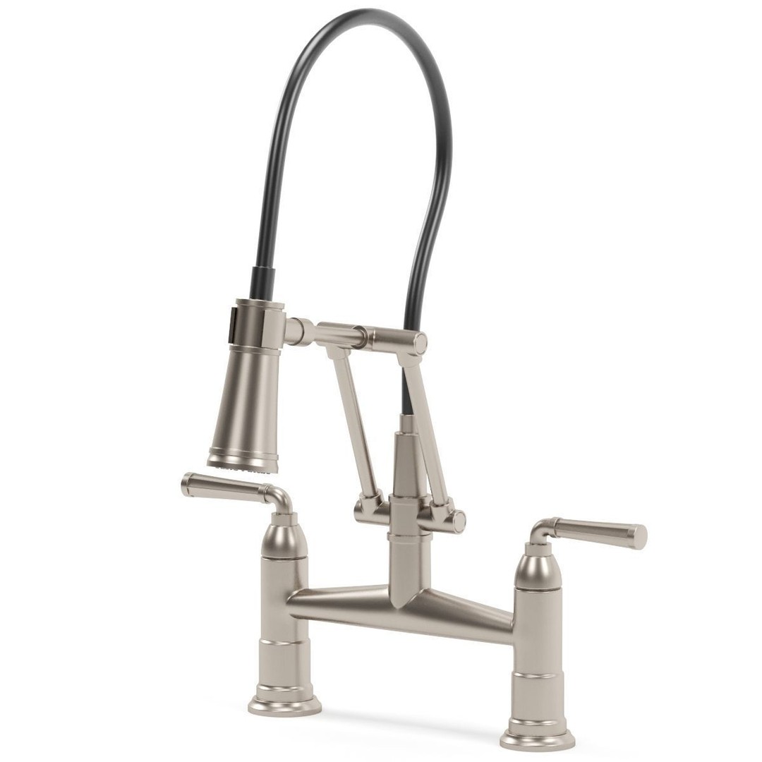 BRIZO Kitchen Faucet 3D Model – Modern Design, PBR Textures, FBX - View 11