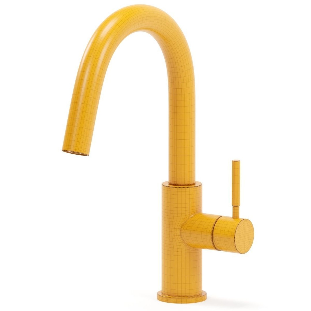 BRIZO Kitchen Faucet 3D Model – Modern Design, PBR Textures, FBX - View 12