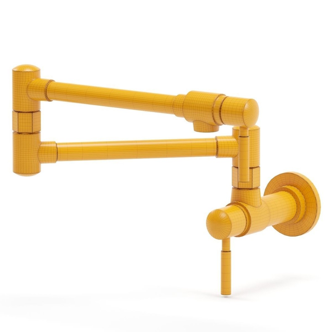 BRIZO Kitchen Faucet 3D Model – Modern Design, PBR Textures, FBX - View 14