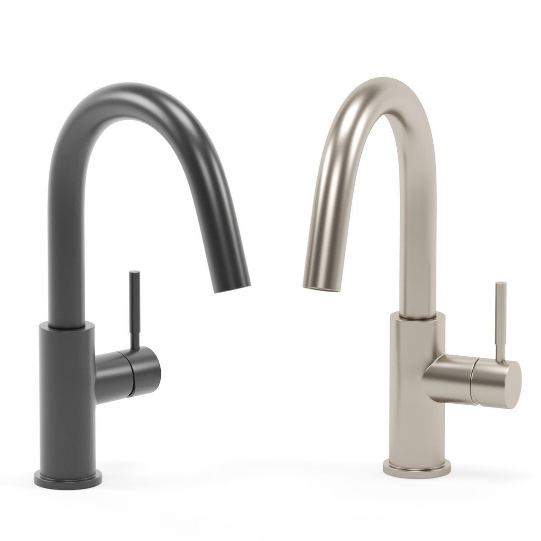 BRIZO Kitchen Faucet 3D Model – Modern Design, PBR Textures, FBX - View 5