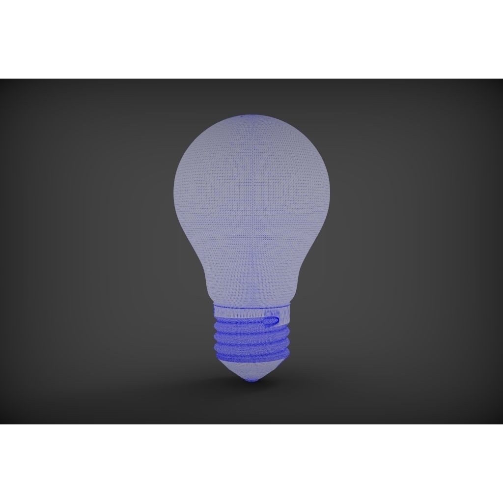 Bulb 3D Model – High Quality Textured Lighting Asset, FBX, OBJ
