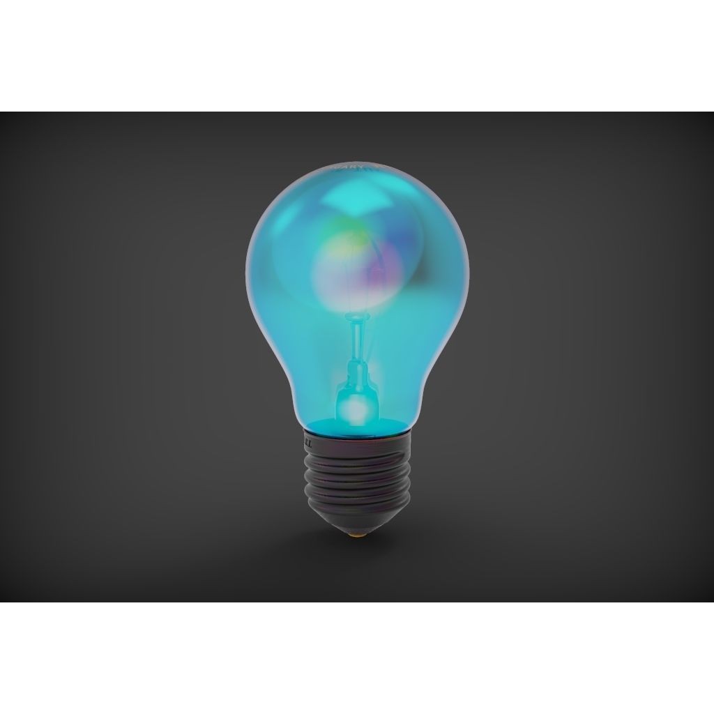 Bulb 3D Model – High Quality Textured Lighting Asset, FBX, OBJ - View 10