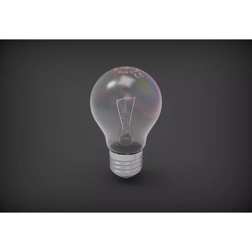 Bulb 3D Model – High Quality Textured Lighting Asset, FBX, OBJ - View 2