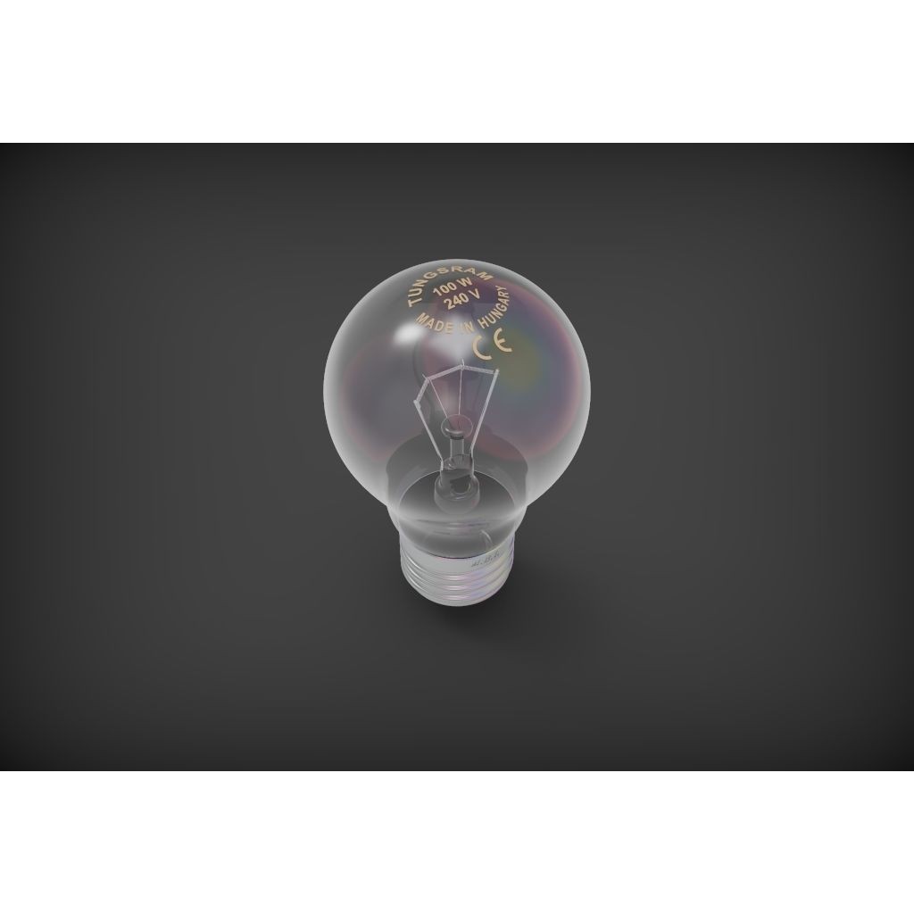 Bulb 3D Model – High Quality Textured Lighting Asset, FBX, OBJ - View 3