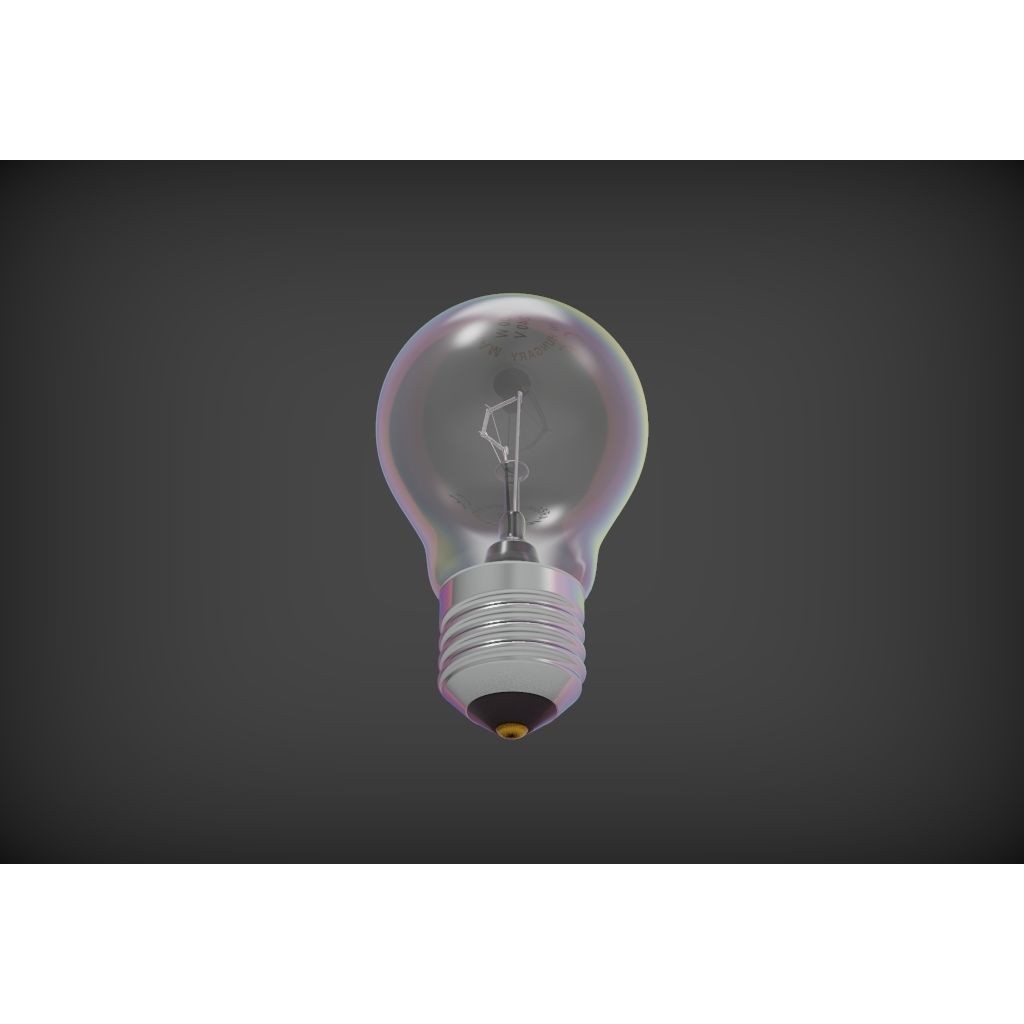 Bulb 3D Model – High Quality Textured Lighting Asset, FBX, OBJ - View 4