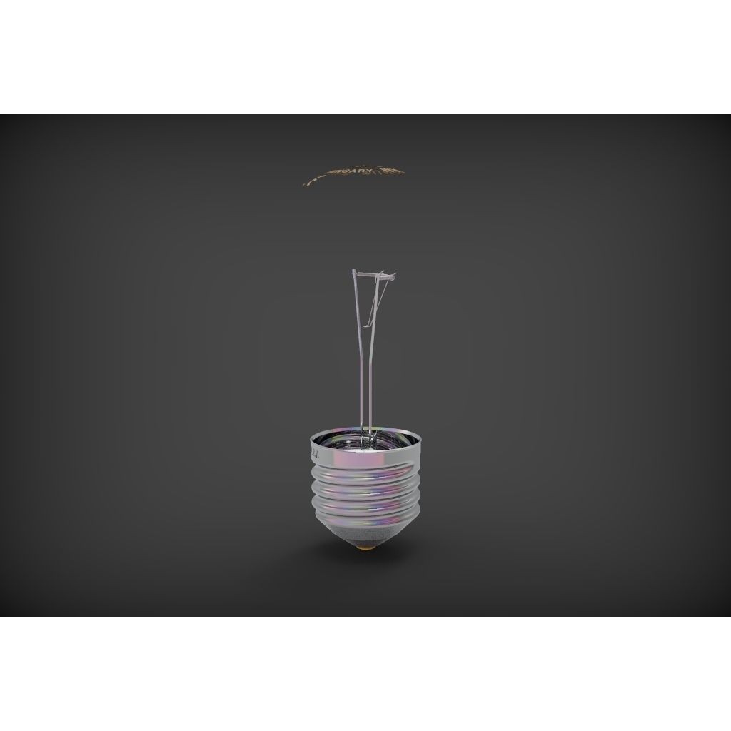 Bulb 3D Model – High Quality Textured Lighting Asset, FBX, OBJ - View 7