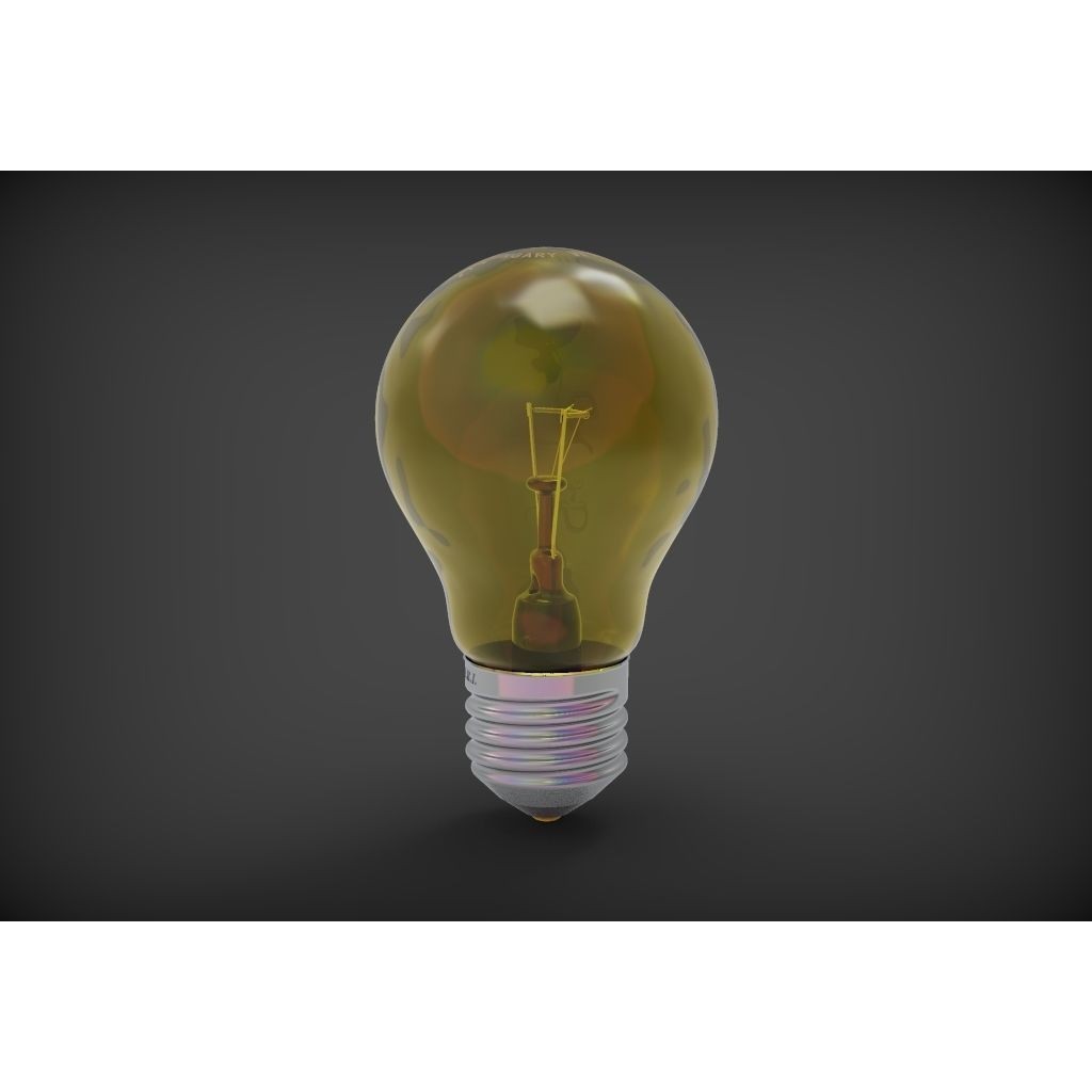 Bulb 3D Model – High Quality Textured Lighting Asset, FBX, OBJ - View 8