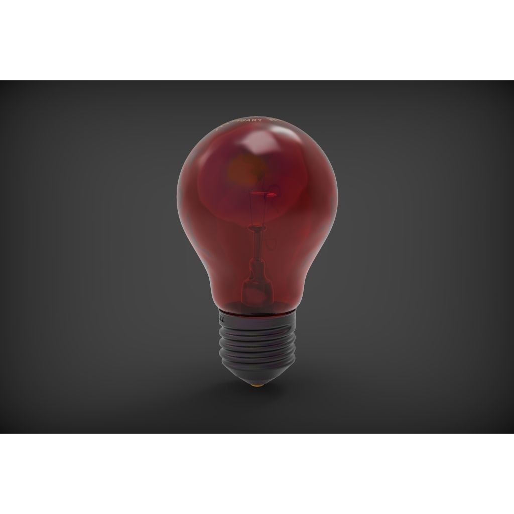 Bulb 3D Model – High Quality Textured Lighting Asset, FBX, OBJ - View 9