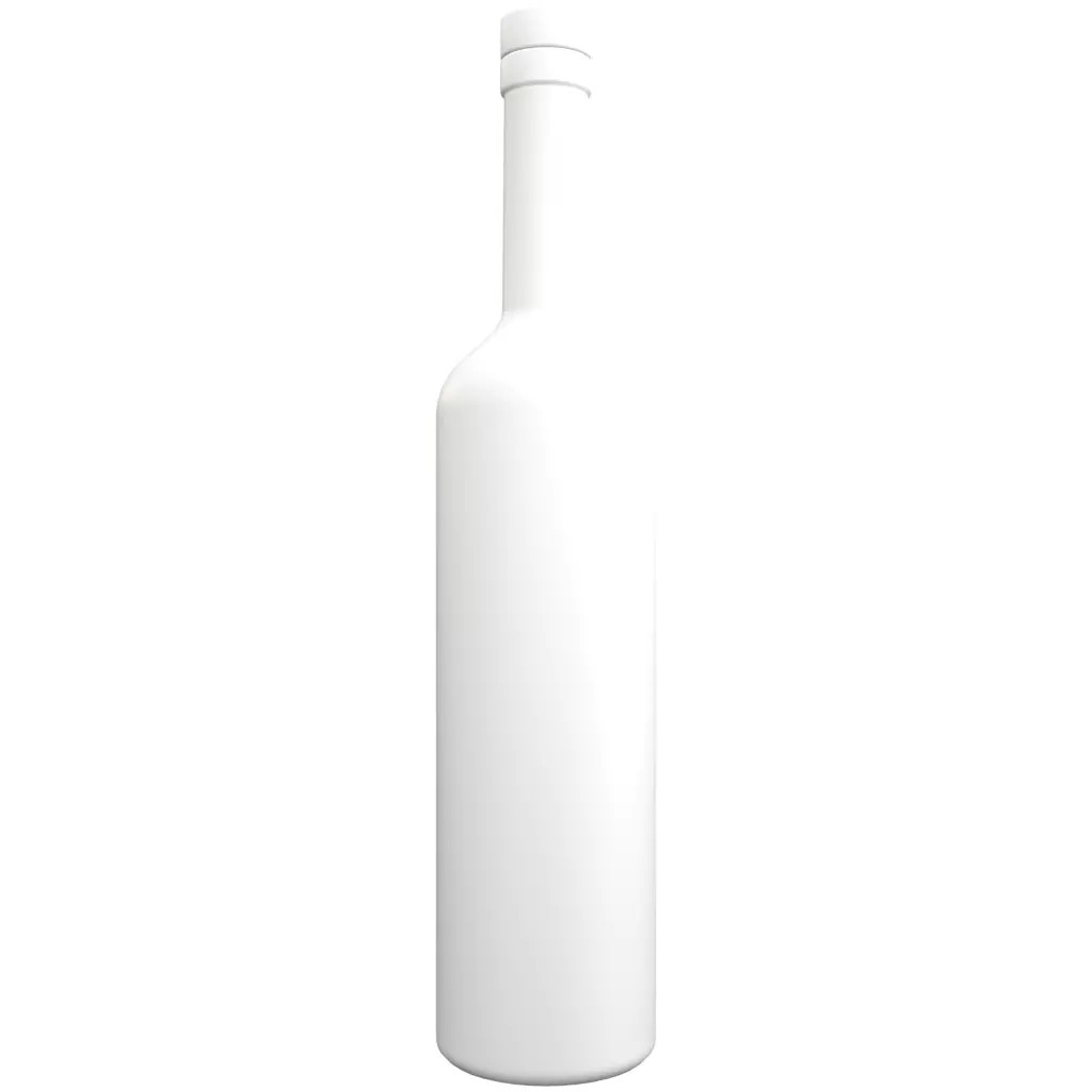 750mL Long Neck Glass Vodka Bottle 3D Model – PBR Textured, Game-Ready Formats - View 11