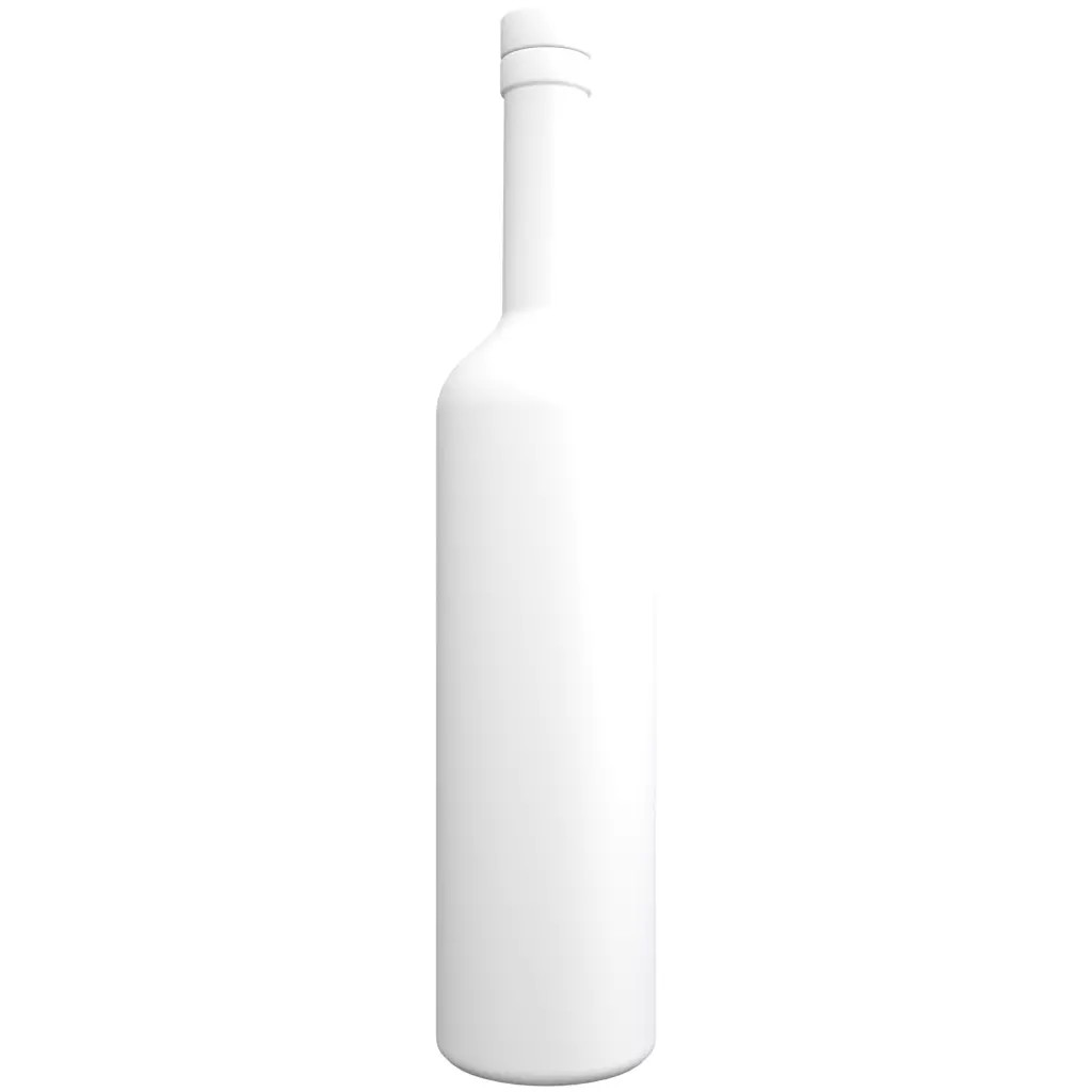 750mL Long Neck Glass Vodka Bottle 3D Model – PBR Textured, Game-Ready Formats - View 13