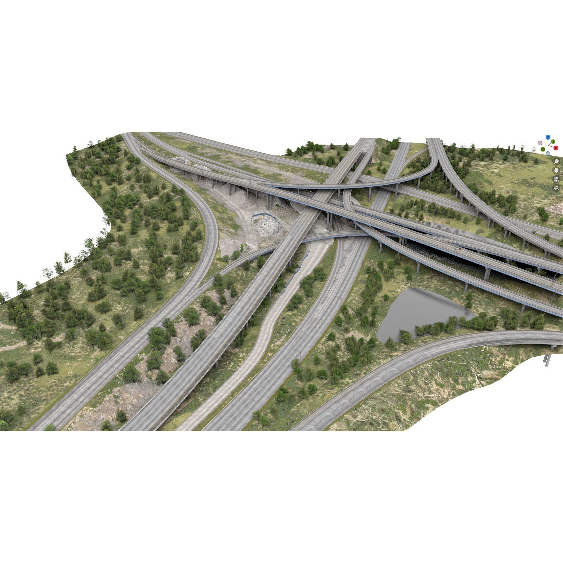 I-95 Highway Miami - Low-Poly Game-Ready 3D Model - View 6