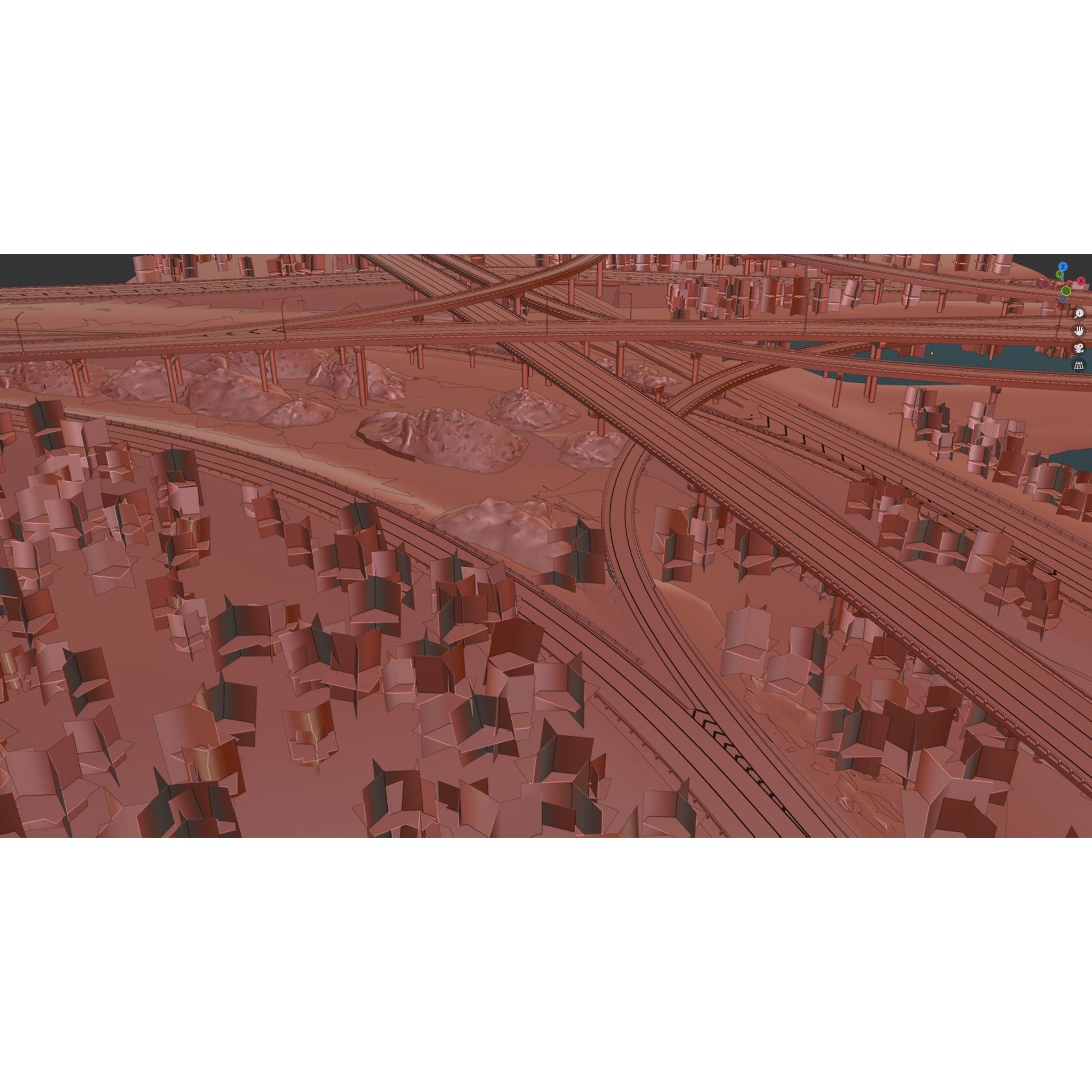 I-95 Highway Miami - Low-Poly Game-Ready 3D Model - View 9